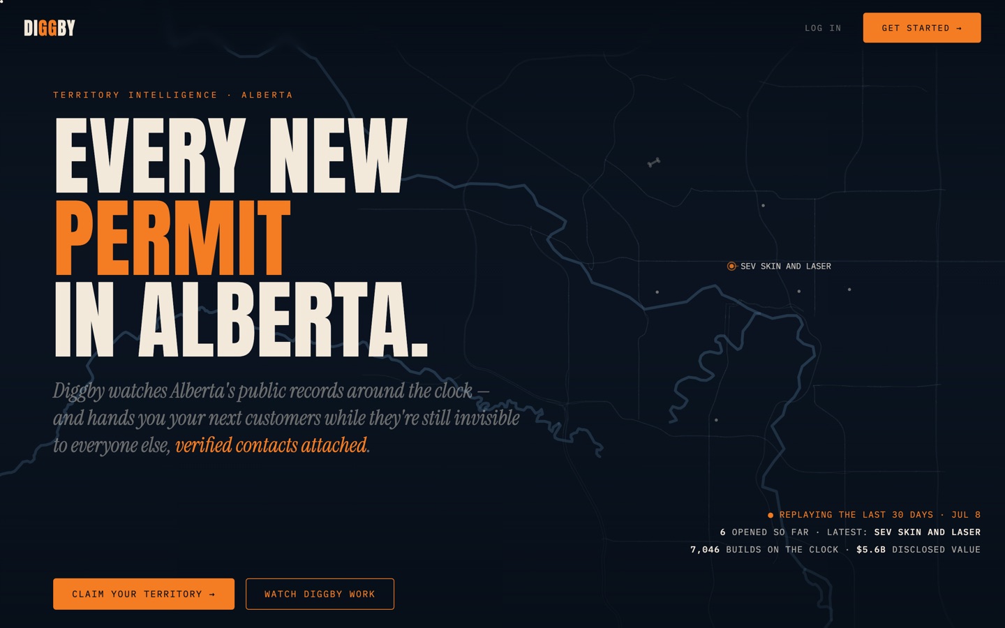 Diggby — the live product at diggby.com