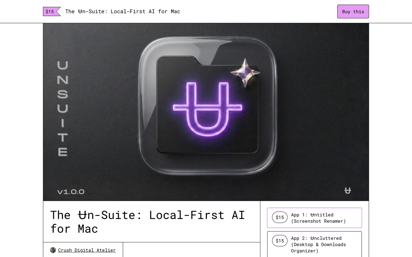 The Ʉn-Suite — the live product at vibeheist.com